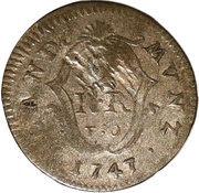 2 Kreuzers - Charles Theodor, Germany, 1742-1748 reverse image