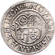 1 Albus - Frederick IV, Germany, 1610 reverse image