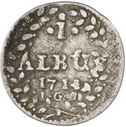 1 Albus - John William, Germany, 1714-1715 reverse image