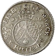 5 Kreuzer - Charles Theodor, Germany, 1780-1798 reverse image