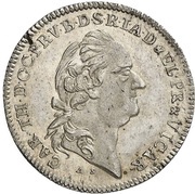 10 Kreuzers - Charles Theodore Konventionskreuzer; Vicariat obverse image