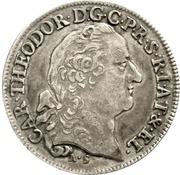20 Kreuzers - Charles Theodore Konventionskreuzer obverse image