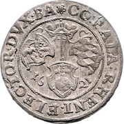 24 Kreuzer - Frederick V Kipper, Germany, 1621 reverse image