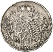 ¼ Thaler - Charles Theodor, Germany, 1765 reverse image