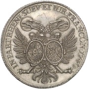 ½ Thaler - Charles Philip Vicariat, Germany, 1740 reverse image