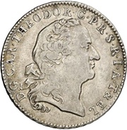½ Thaler - Charles Theodore Konventionstaler obverse image