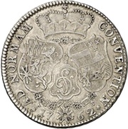 ½ Thaler - Charles Theodore Konventionstaler, Germany, 1762-1763 reverse image