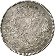 ½ Thaler - Charles Theodore Konventionstaler, Germany, 1765 reverse image