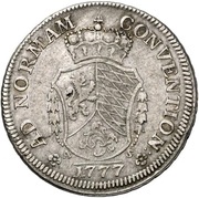½ Thaler - Charles Theodore Konventionstaler, Germany, 1777 reverse image