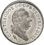 ½ Thaler - Charles Theodore Konventionstaler obverse image
