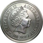 300 Dollars - Elizabeth II 4th Portrait - Year of the Pig - Silver Bullion Coin obverse image