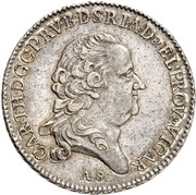 ½ Thaler - Charles Theodore Konventionstaler; Vicariat obverse image