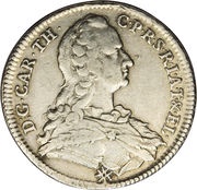 ⅔ Thaler - Charles Theodor obverse image