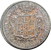 ⅔ Thaler - Charles Theodore Ausbeutegulden, Germany, 1750 reverse image