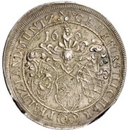 1 Gulden - Charles Louis, Germany, 1660-1676 reverse image