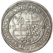 1 Thaler - Frederick III Rheinischer Münzvereinstaler, Germany, 1572-1573 reverse image