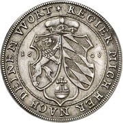 1 Thaler - Frederick IV, Germany, 1608 reverse image
