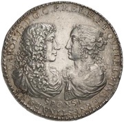 1 Thaler - Charles Louis Marriage obverse image