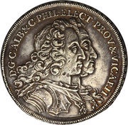 1 Thaler - Charles Albert and Charles Philip obverse image