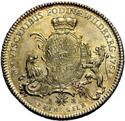 1 Thaler - Charles Theodore Ausbeutetaler, Germany, 1751 reverse image