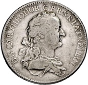 1 Thaler - Charles Theodore Ausbeutetaler obverse image