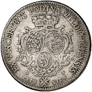 1 Thaler - Charles Theodore Ausbeutetaler, Germany, 1756 reverse image
