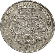 1 Thaler - Charles Theodore Ausbeutetaler, Germany, 1758 reverse image
