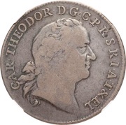 1 Thaler - Charles Theodore Konventionstaler obverse image