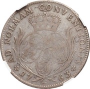 1 Thaler - Charles Theodore Konventionstaler, Germany, 1763-1764 reverse image