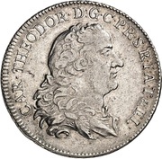 1 Thaler - Charles Theodore Konventionstaler obverse image