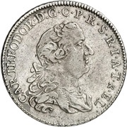 1 Thaler - Charles Theodore Konventionstaler obverse image