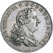 1 Thaler - Charles Theodore Konventionstaler obverse image