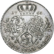 1 Thaler - Charles Theodore Konventionstaler, Germany, 1765-1771 reverse image