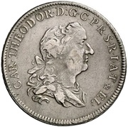 1 Thaler - Charles Theodore Konventionstaler obverse image