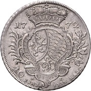 1 Thaler - Charles Theodore Konventionstaler, Germany, 1771-1773 reverse image