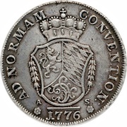 1 Conventionsthaler - Charles Theodor, Germany, 1773-1777 reverse image