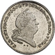 1 Thaler - Charles Theodore Konventionstaler; Vicariat obverse image