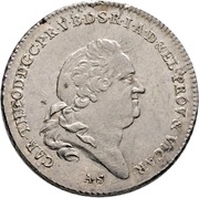 1 Thaler - Charles Theodore Konventionstaler obverse image
