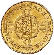 ¼ Carolin - Charles Philip, Germany, 1735-1736 reverse image