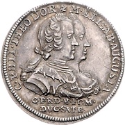 1 Ducat - Charles Theodore Silver pattern strike; Marriage obverse image