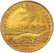 1 Ducat - Charles Theodor, Germany, 1767 reverse image