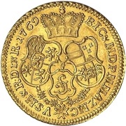 1 Ducat - Charles Theodor, Germany, 1769 reverse image