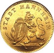 1 Ducat - Charles Theodore Golden Jubilee obverse image