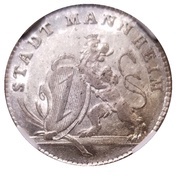 1 Ducat - Charles Theodore Golden Jubilee; Silver pattern strike obverse image