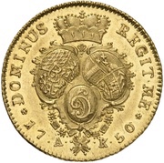 2 Ducats - Charles Theodor, Germany, 1750 reverse image