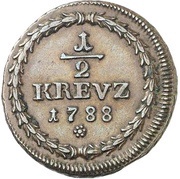 ½ Kreuzer - Charles II August, Germany, 1788 reverse image