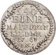 5 Kreuzer - Christian IV, Germany, 1763-1764 reverse image