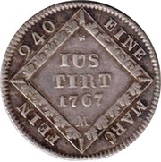 5 Kreuzer - Christian IV, Germany, 1766-1767 reverse image