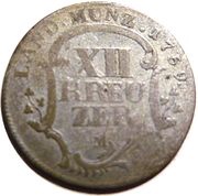 12 Kreuzer - Christian IV, Germany, 1759 reverse image