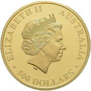 500 Dollars - Elizabeth II 4th Portrait - Koala obverse image